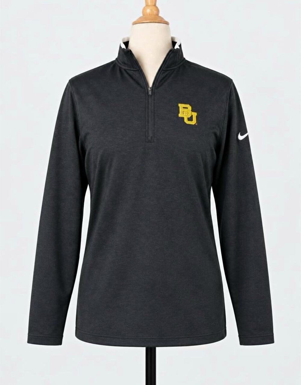 Nike Golf Baylor Bears Dri-FIT 1/4 Zip Long Sleeve Shirt XL Black